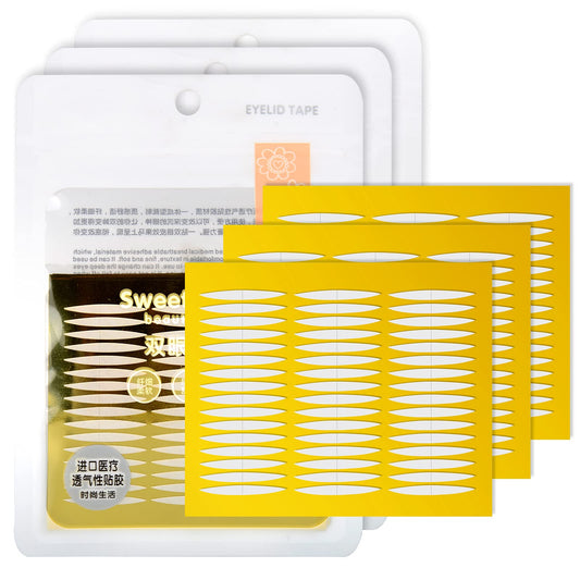 360 Pairs Eyelid Tape, 3Packs Ultra Invisible Two Sides Sticky Eyelid Lift Strip, Medical-Use Self-Adhesive Fiber, Instant Eyeli